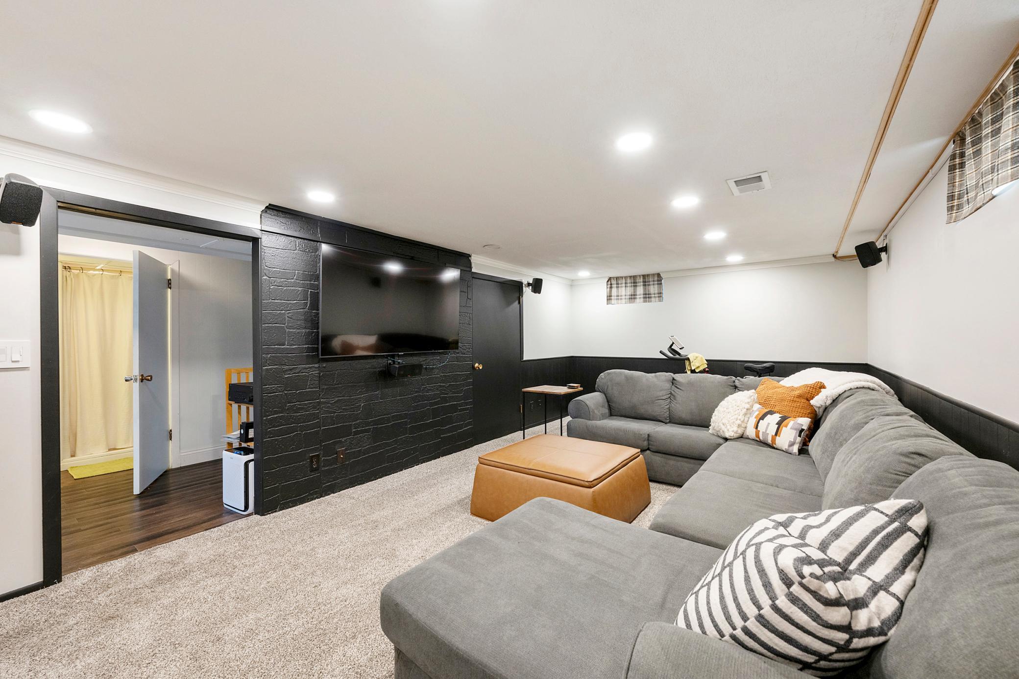Spacious lower level
