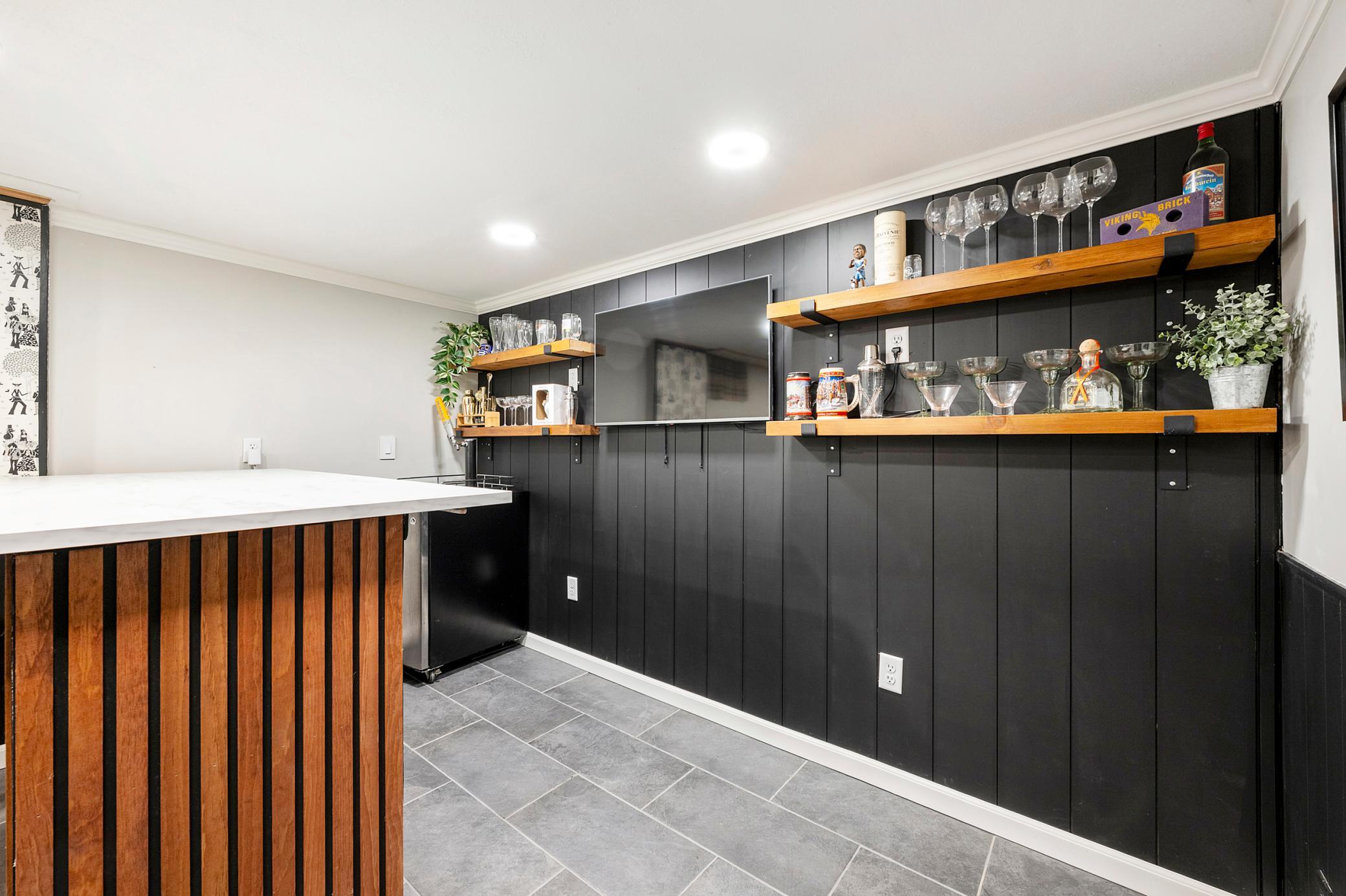 Basement bar