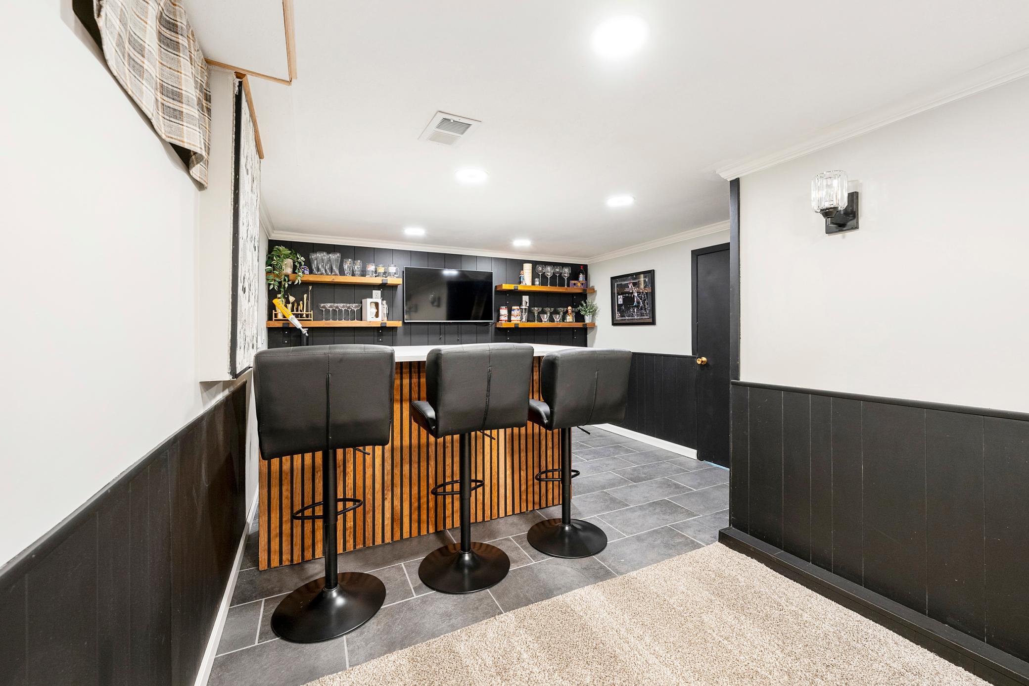 Basement bar