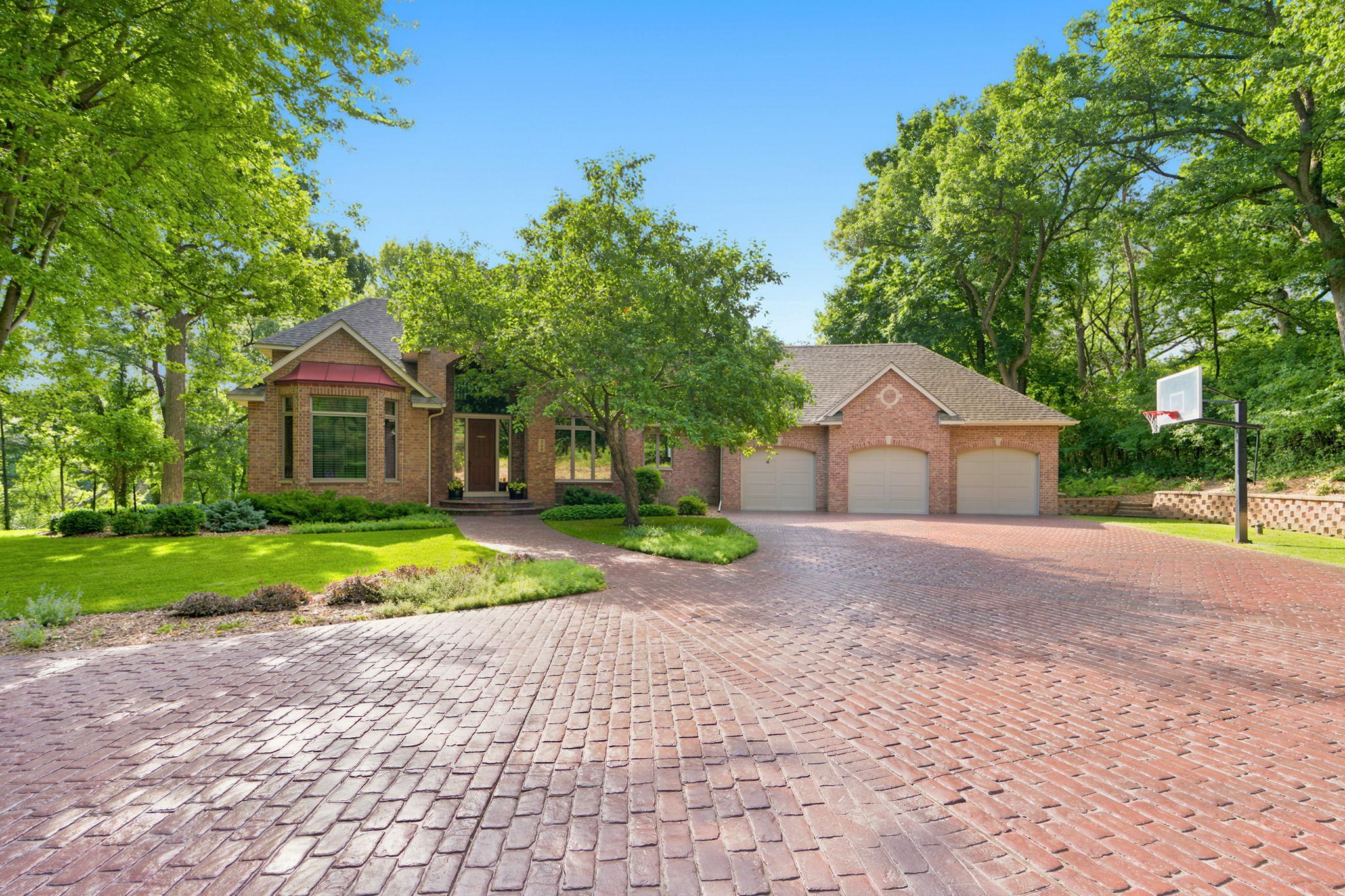 Oversized 3 car garage with ample exterior parking space.