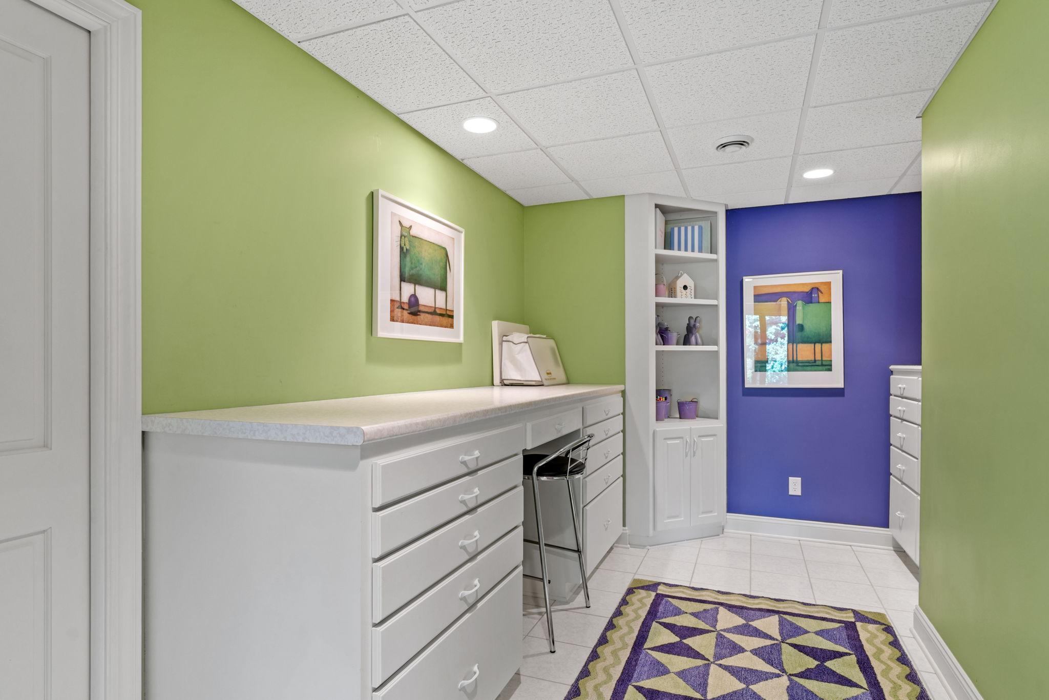 Lower level art room (currently listed as Studio)
