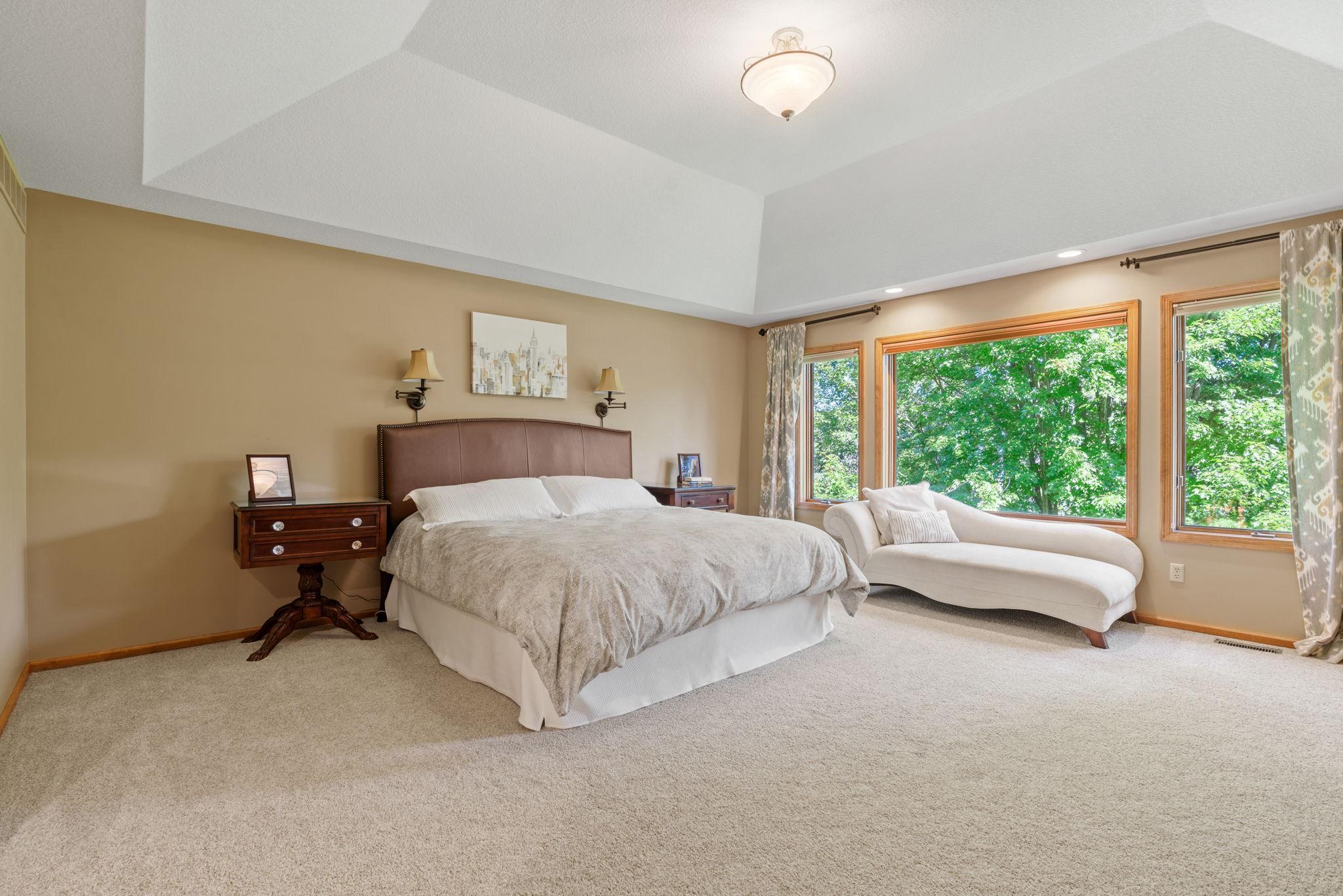 Upper level primary bedroom.