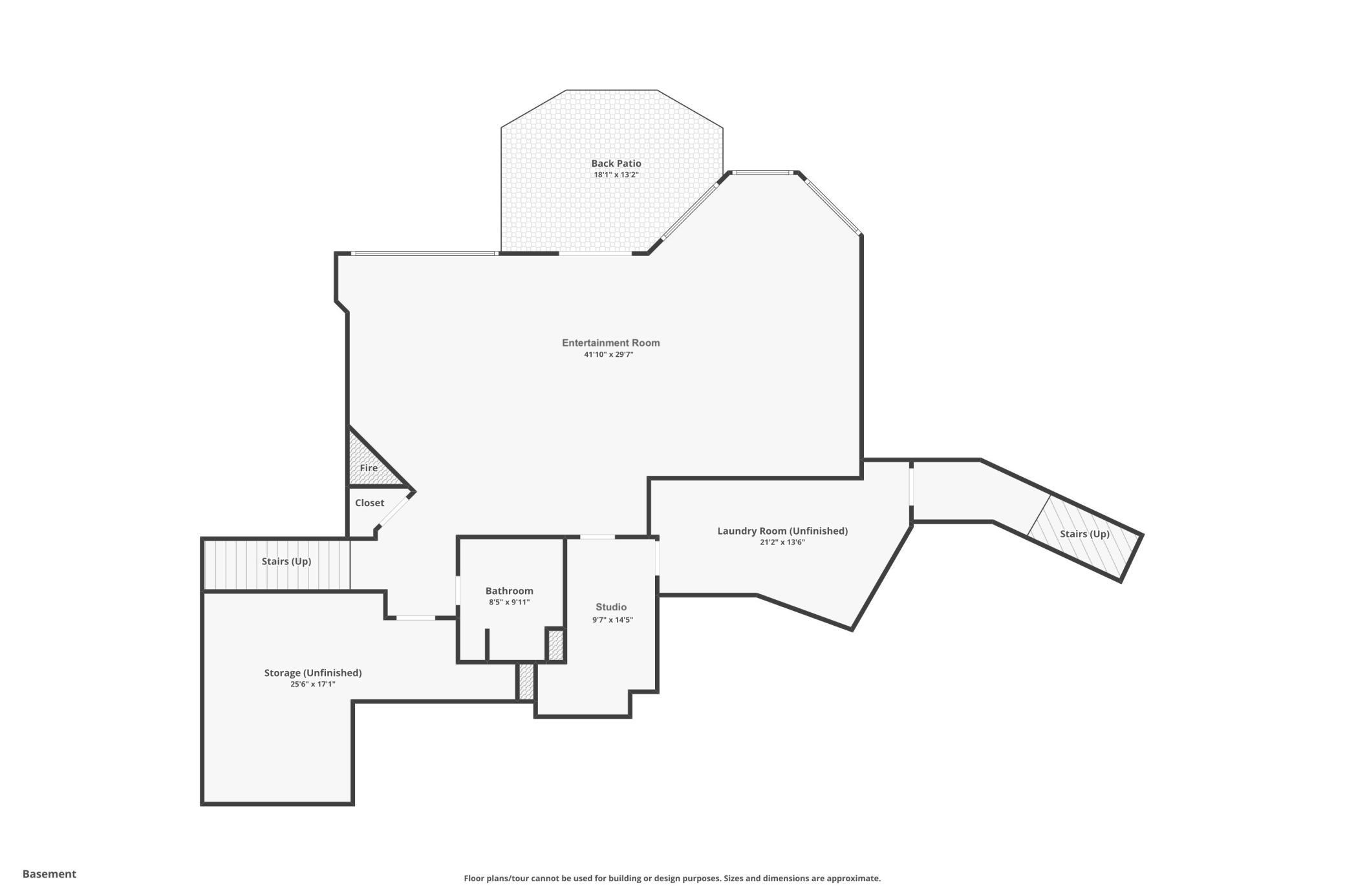 Lower level floorplan.