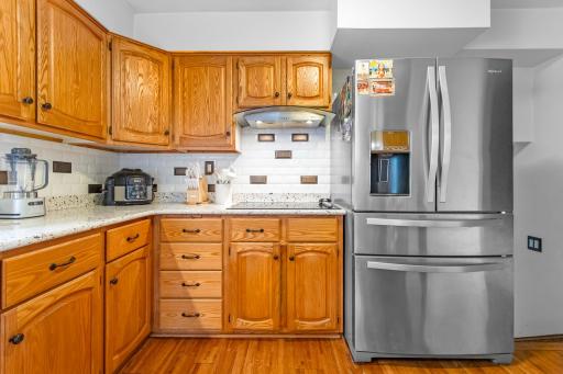 Stainless appliances. New counter top.
