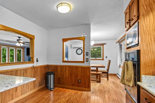 Eat in kitchen area on the left.
