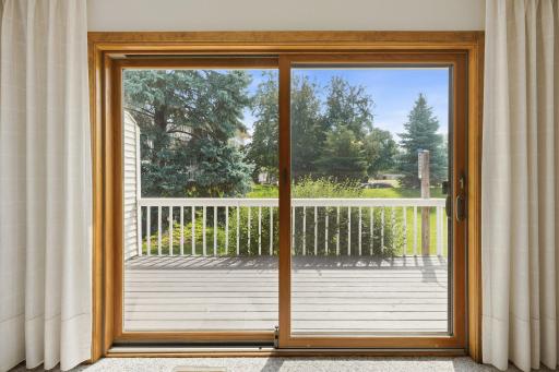 2003 28th Ave NW - sliding door to deck and pleasant backyard.