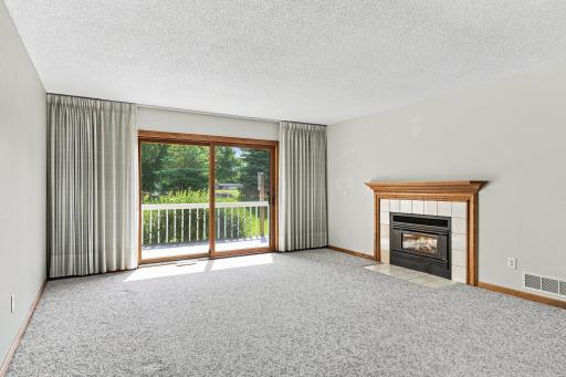 2003 28th Ave NW - living room with fireplace.