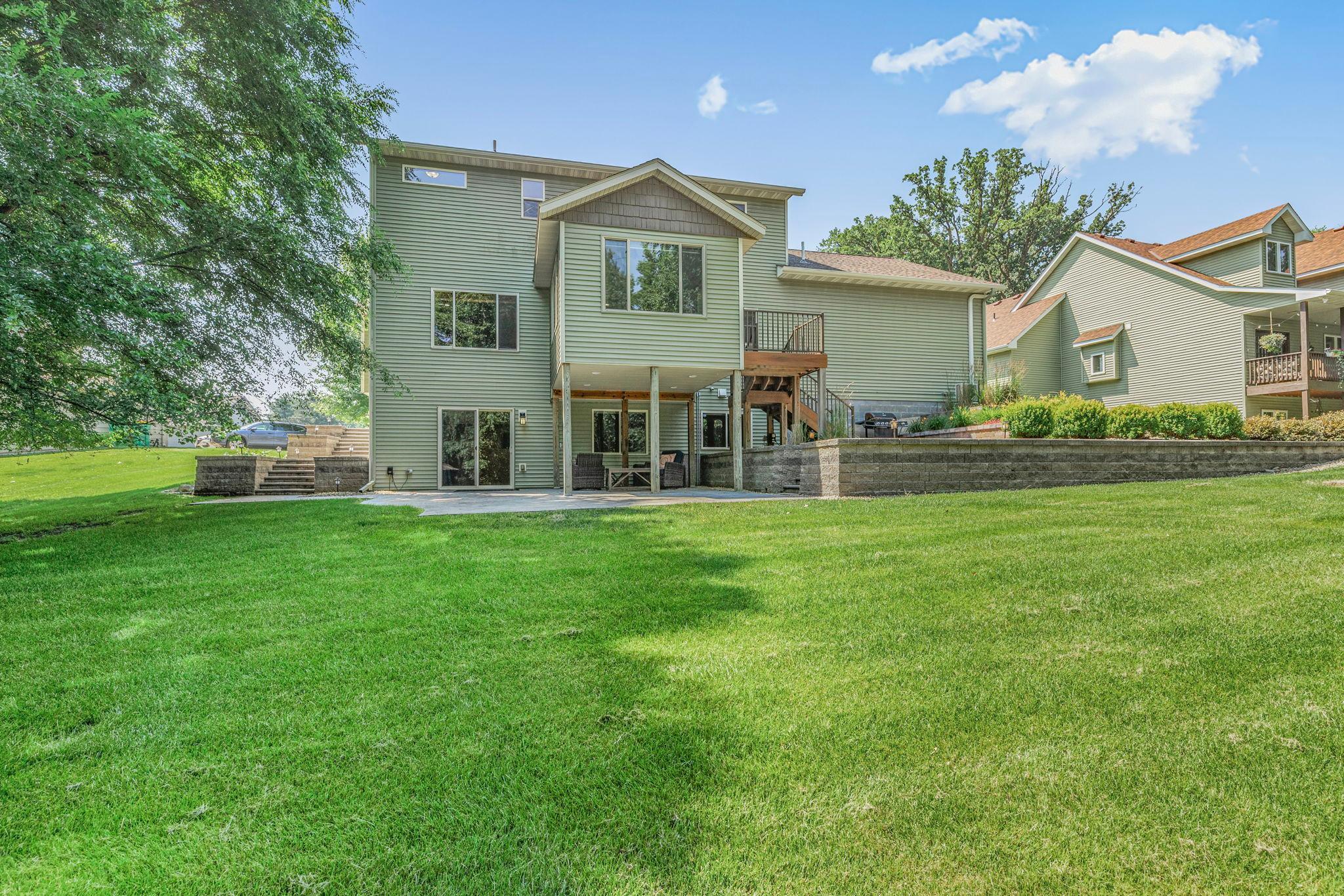 Well maintained lawn
