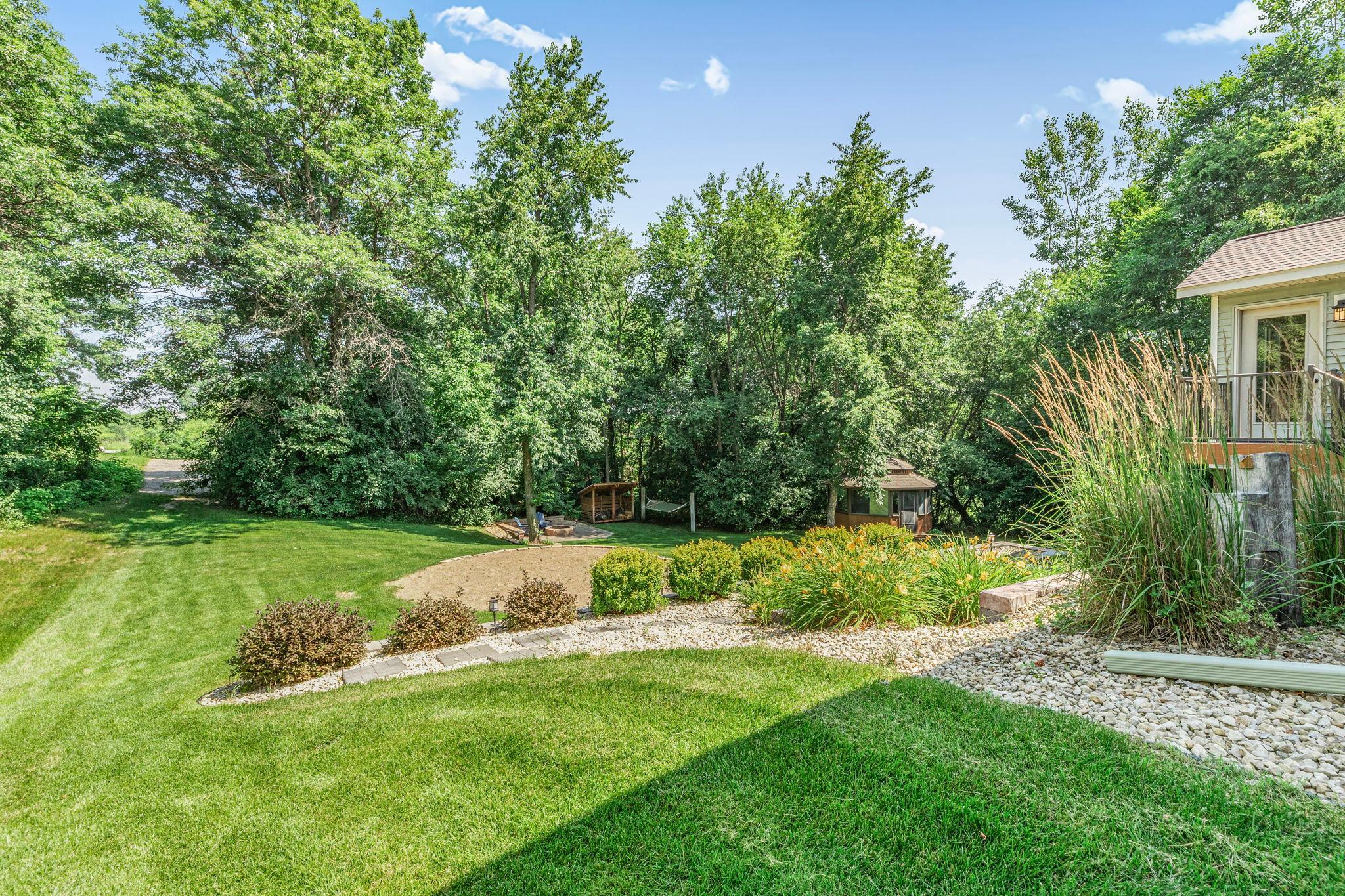 Large private and quiet backyard
