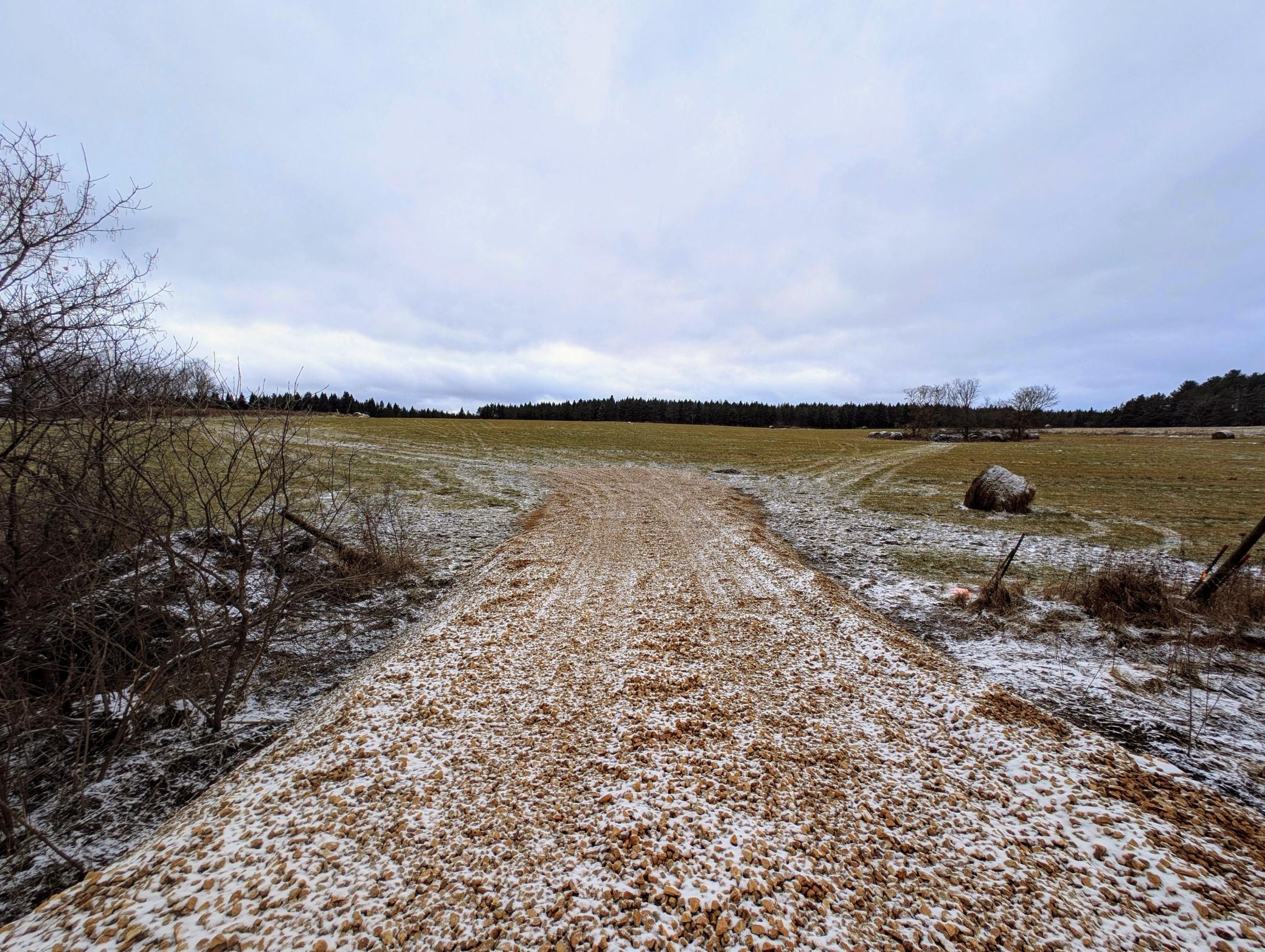New residential driveway permitted and approved by the county