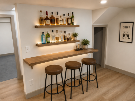 Lower Level Bar Area Enhanced By AI