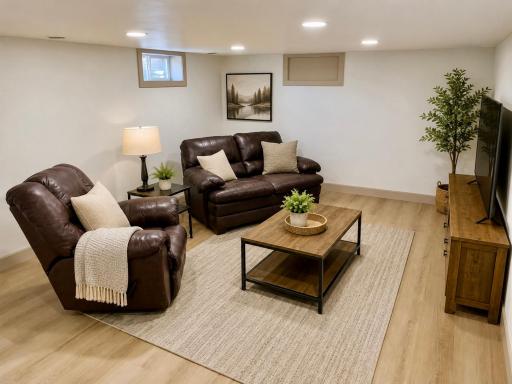 Lower Level Family Room - AI Enhanced