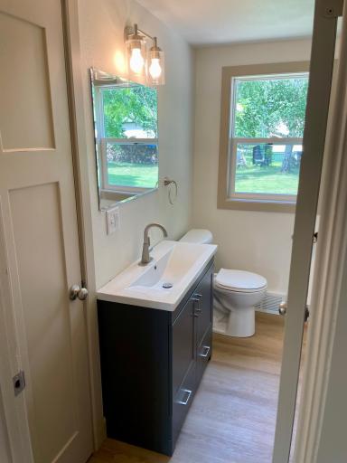 New Vanity, Toilet, Flooring & Window
