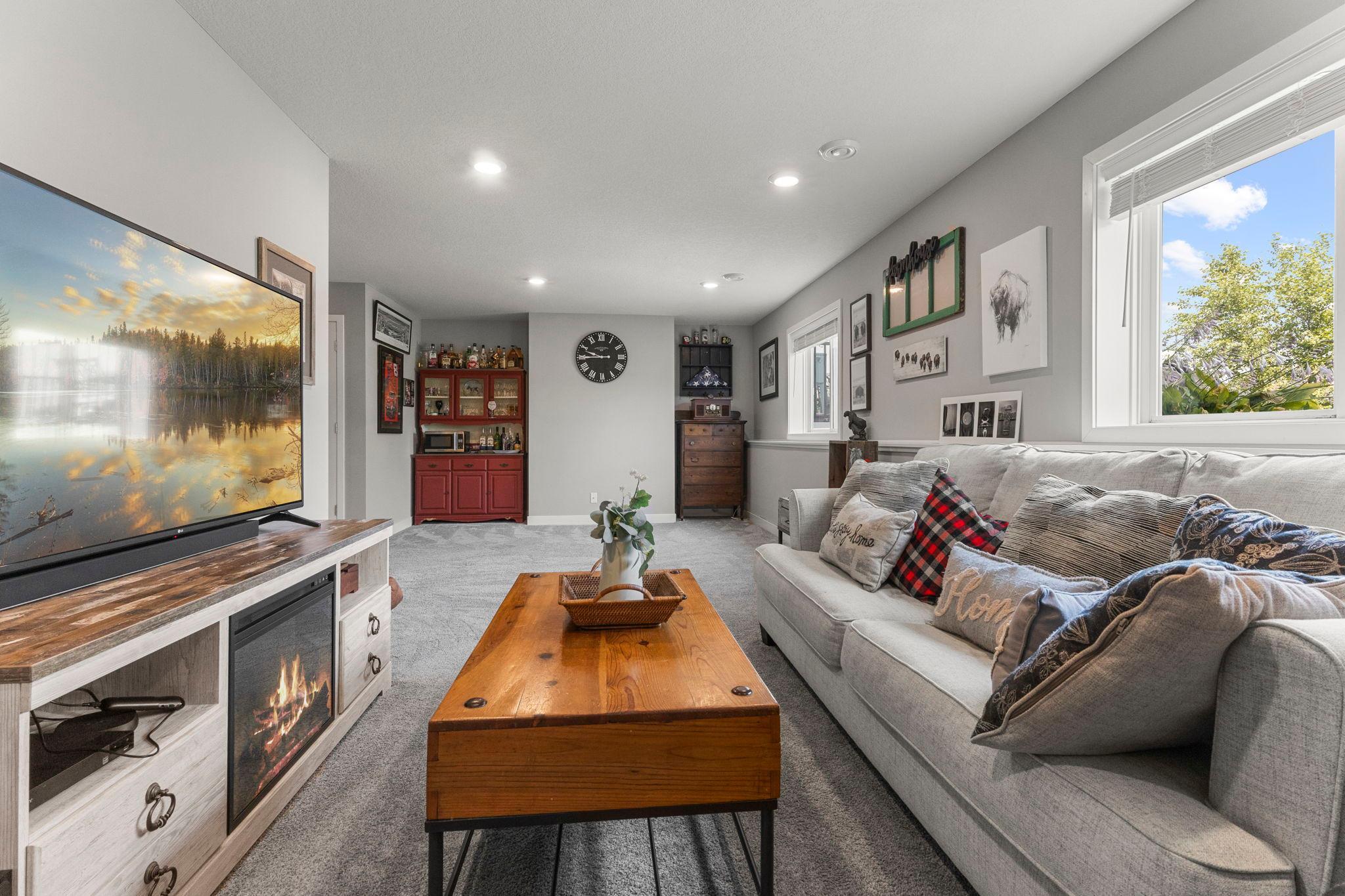 Lower level family room