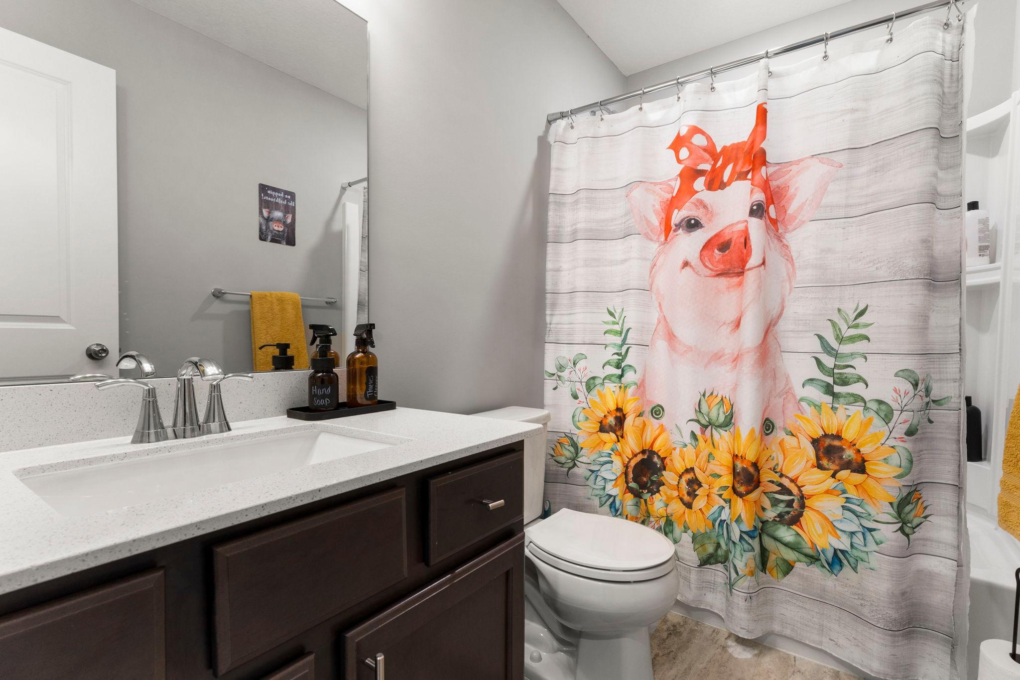 Lower level full bath