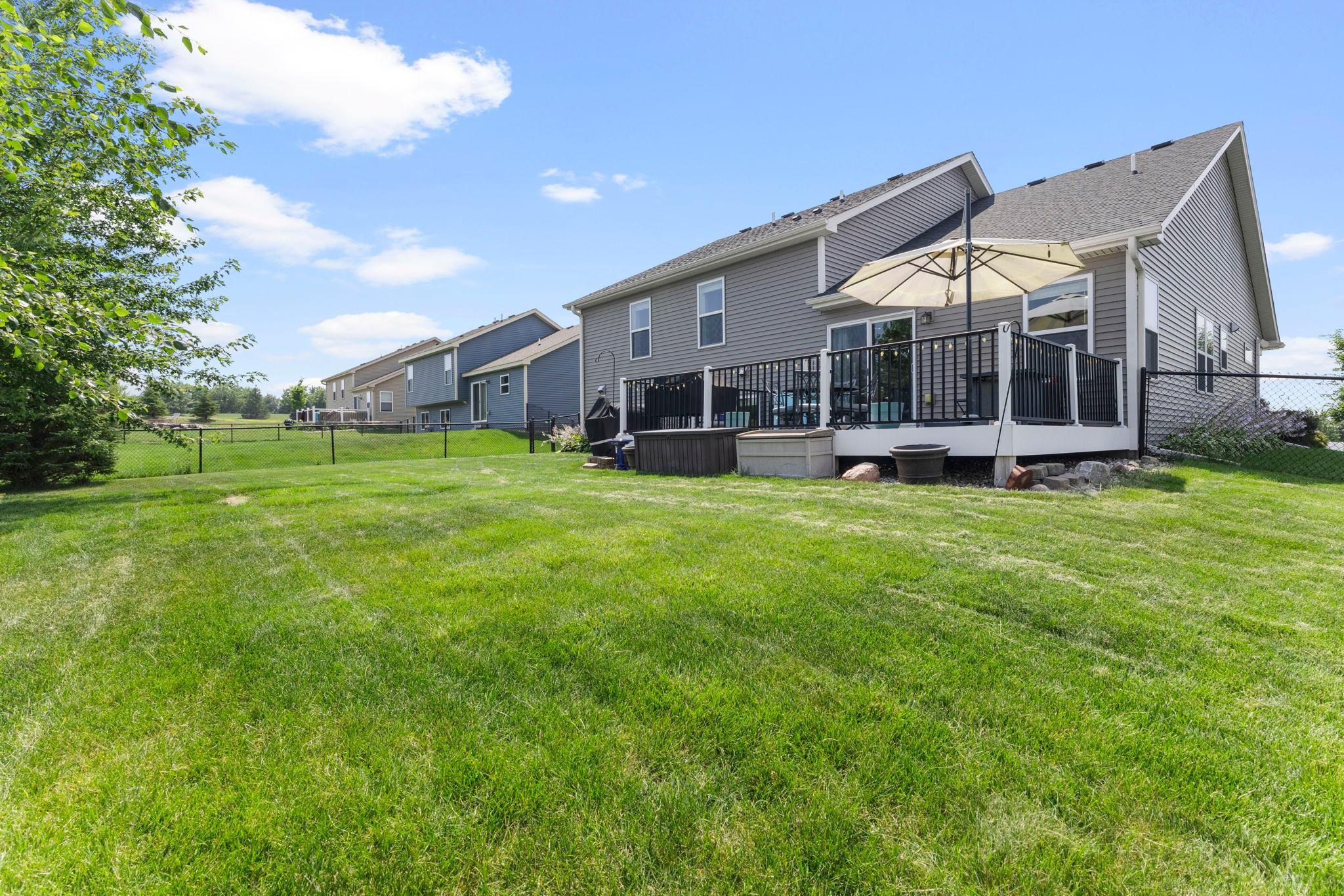 Great yard for entertaining