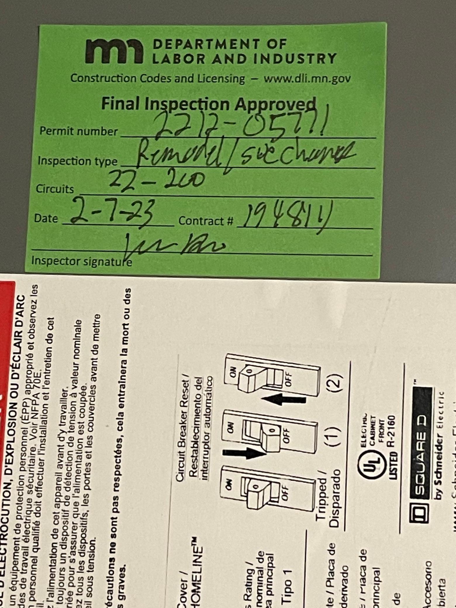 ELECTRICAL INSPECTION