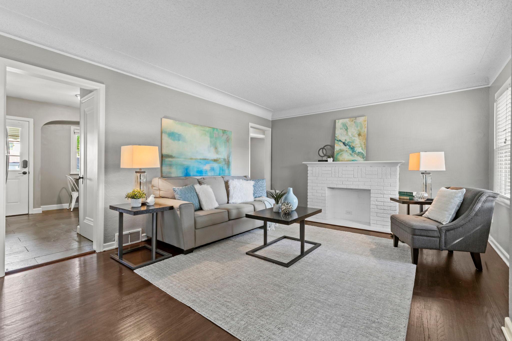 Spacious and sunny living room!