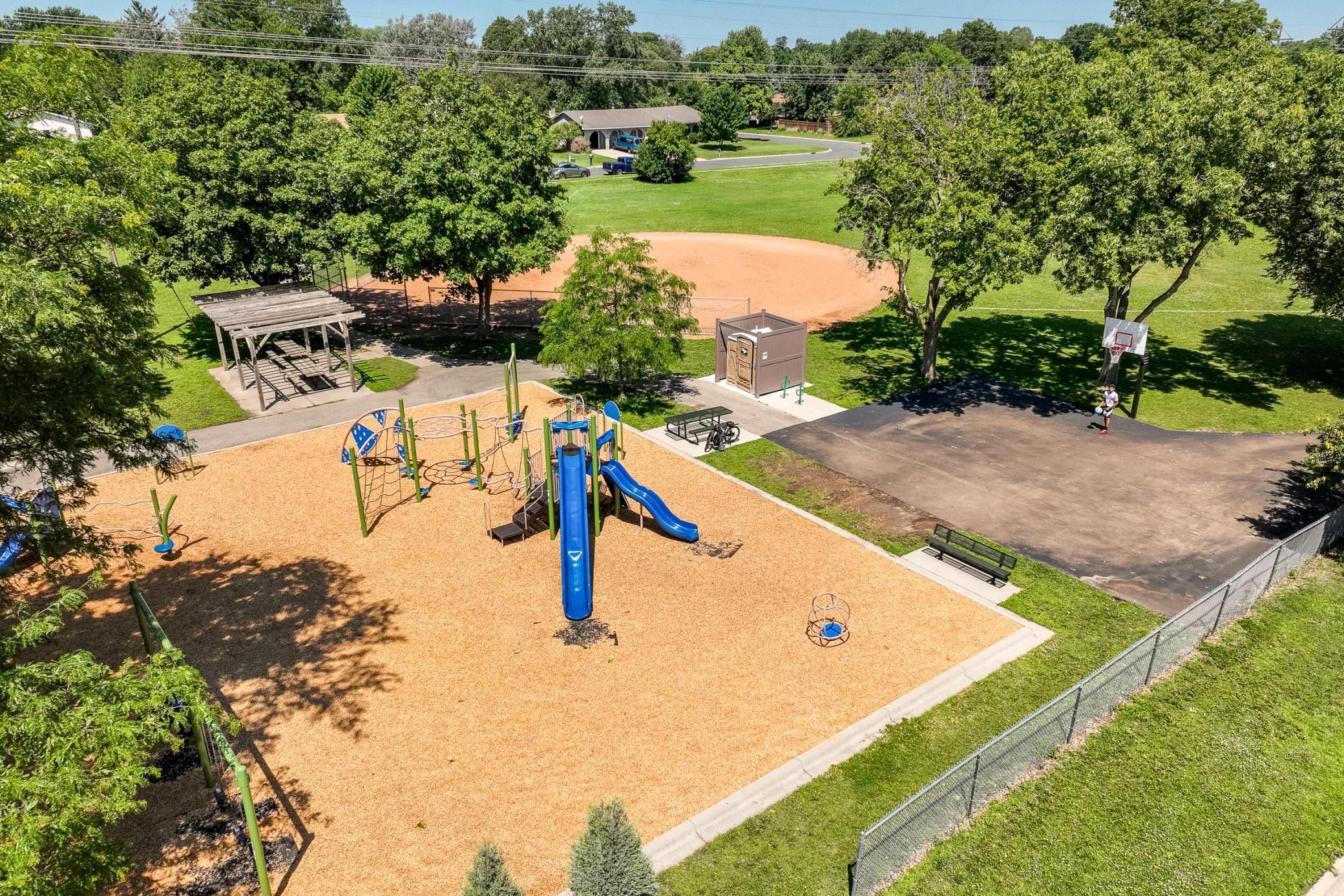 Aerial Photo of Playground and Ball Fields