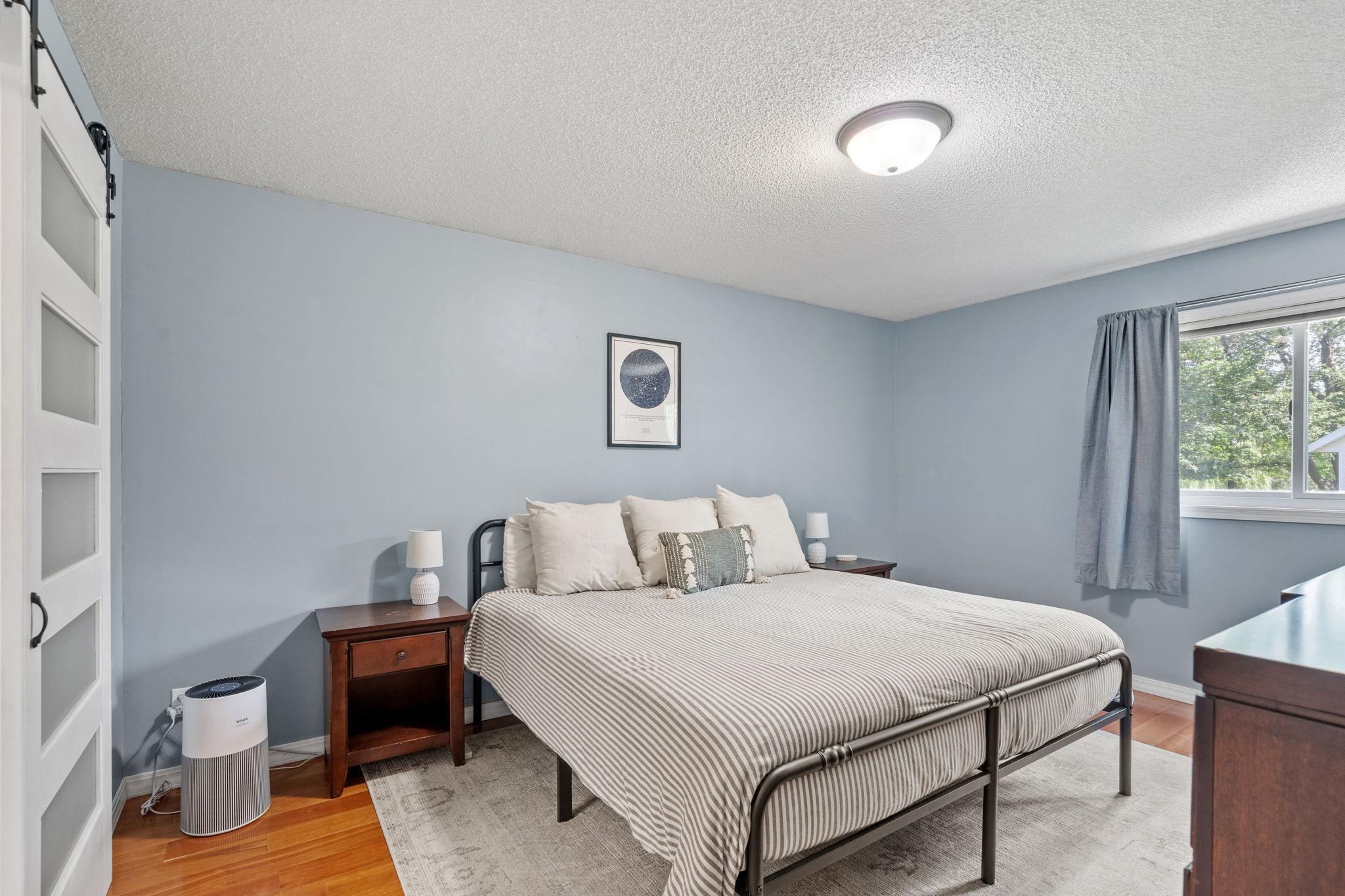 Spacious primary bedroom