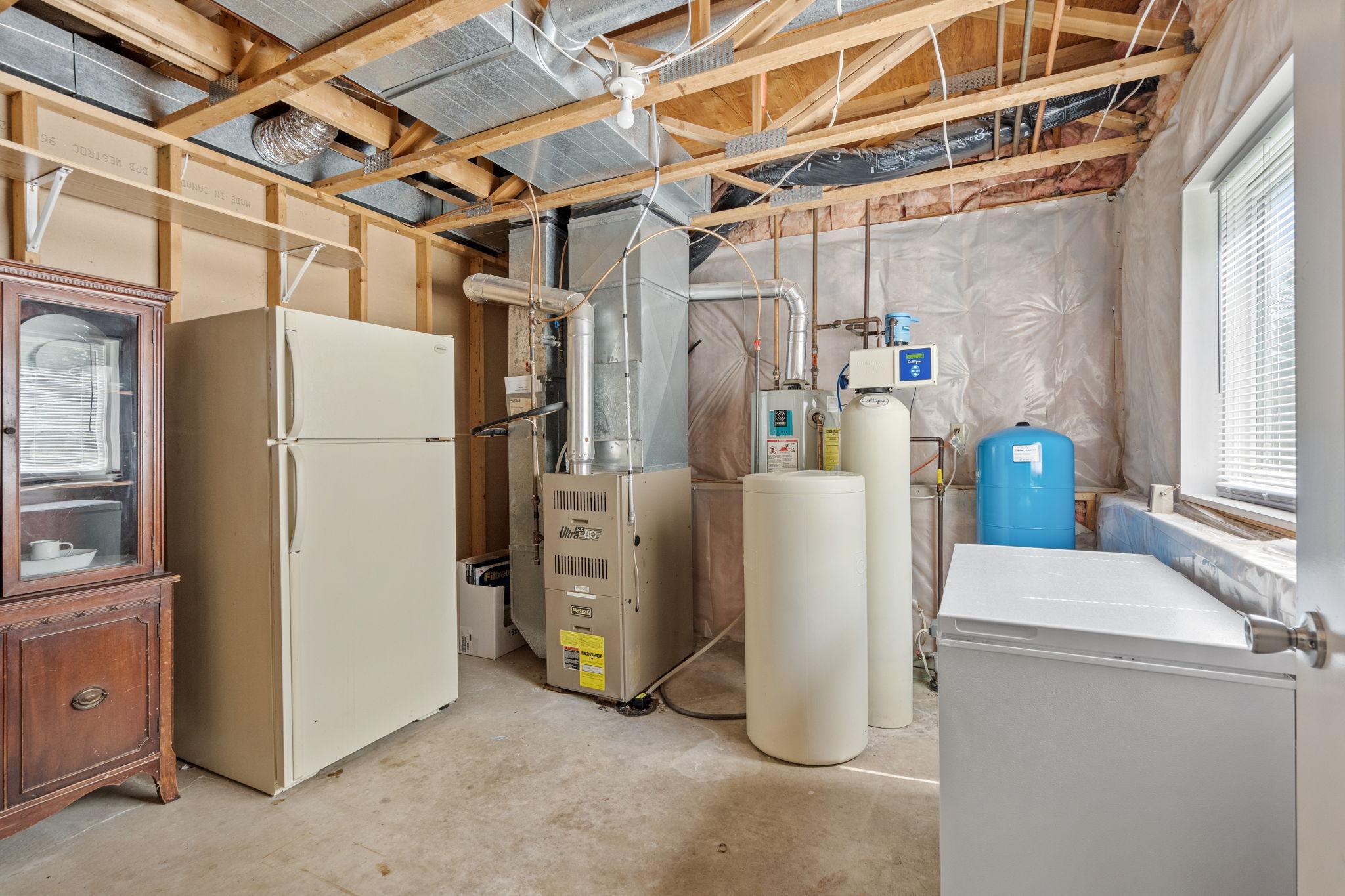 Clean and spacious utility room