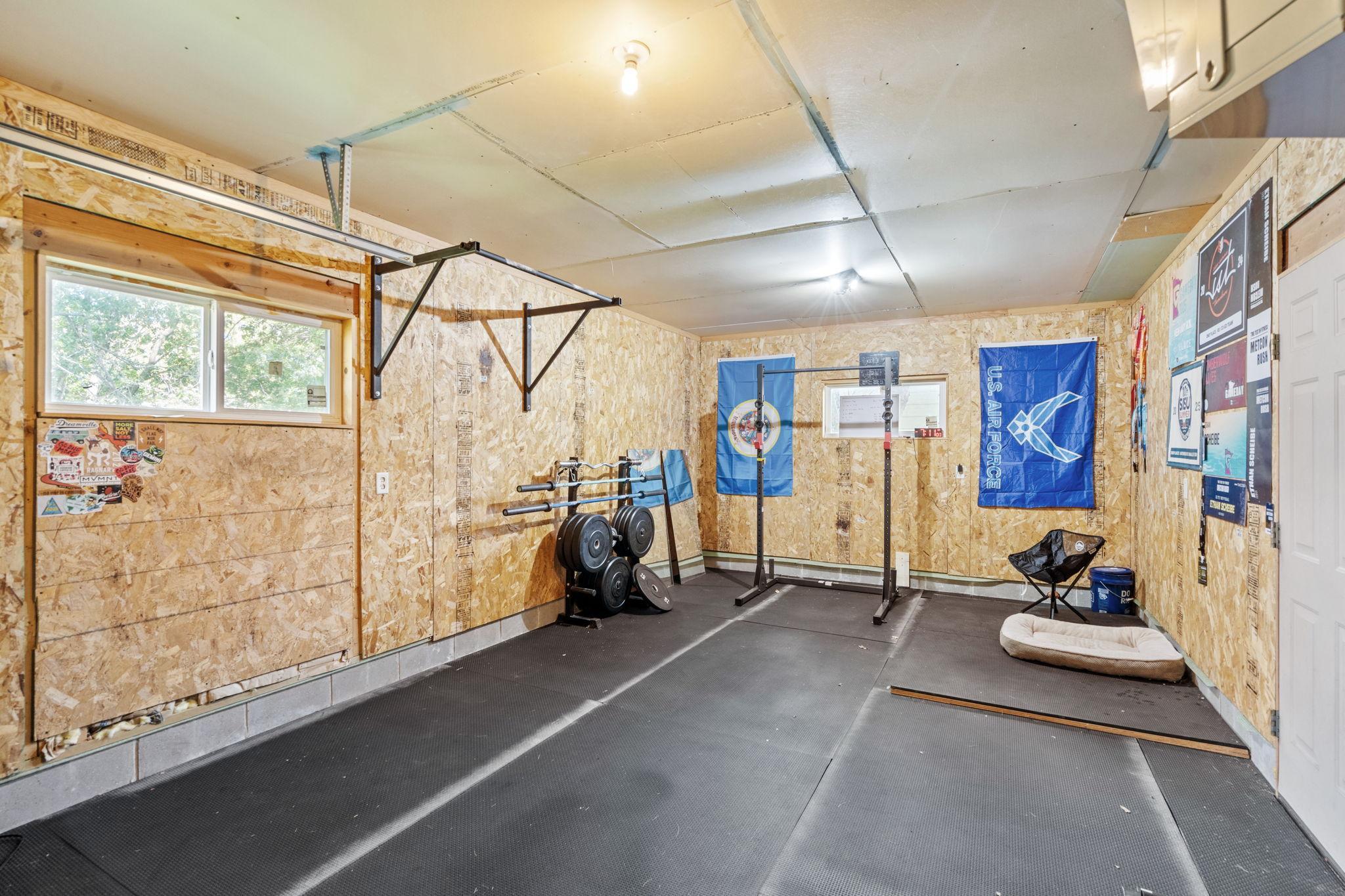 Great as a gym space