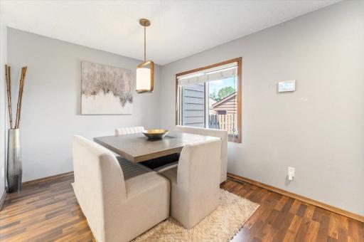 Dining Room with view to front Patio