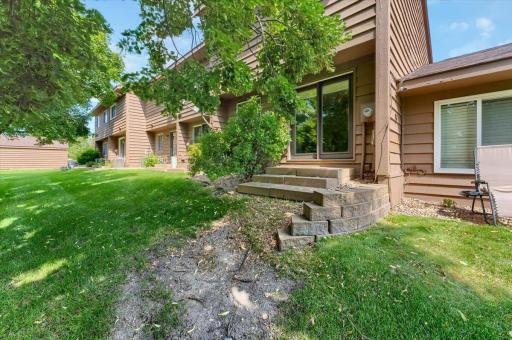 View of back of townhome