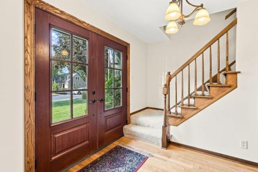 Stairs leading to the upper level