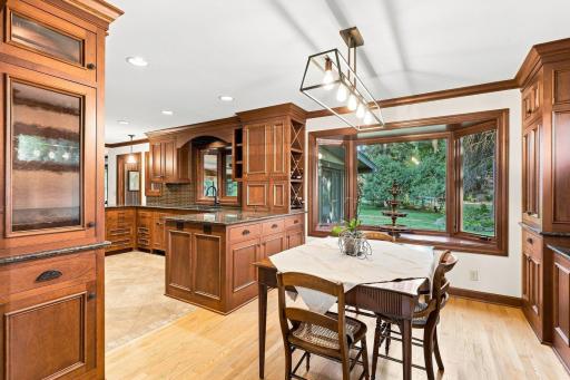 Dinning Area with a large bay window