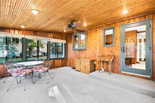 Sunroom looking into the home
