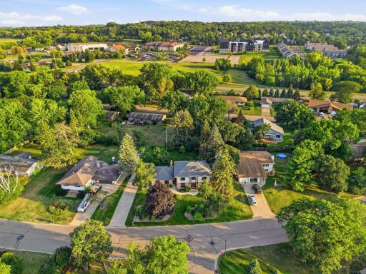 Arial view of the home and neighborhood
