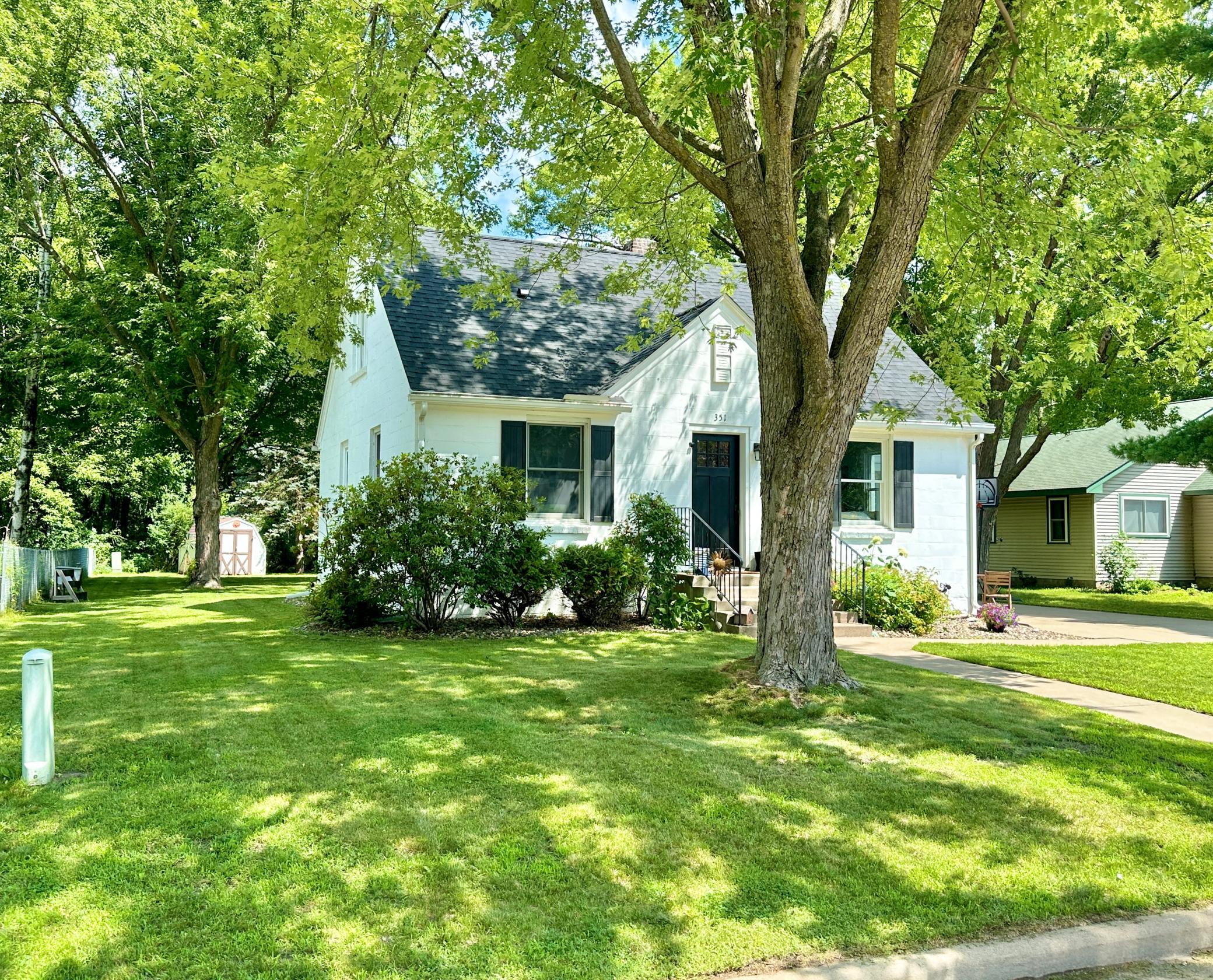 The curb appeal is great, the yard level and open for outdoor fun.