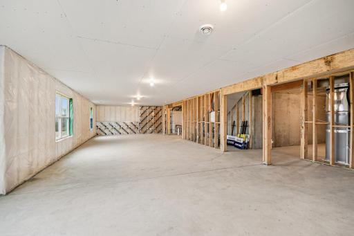 Lots of potential with this unfinished basement.