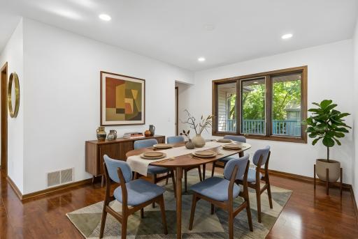 Dining room - virtually staged