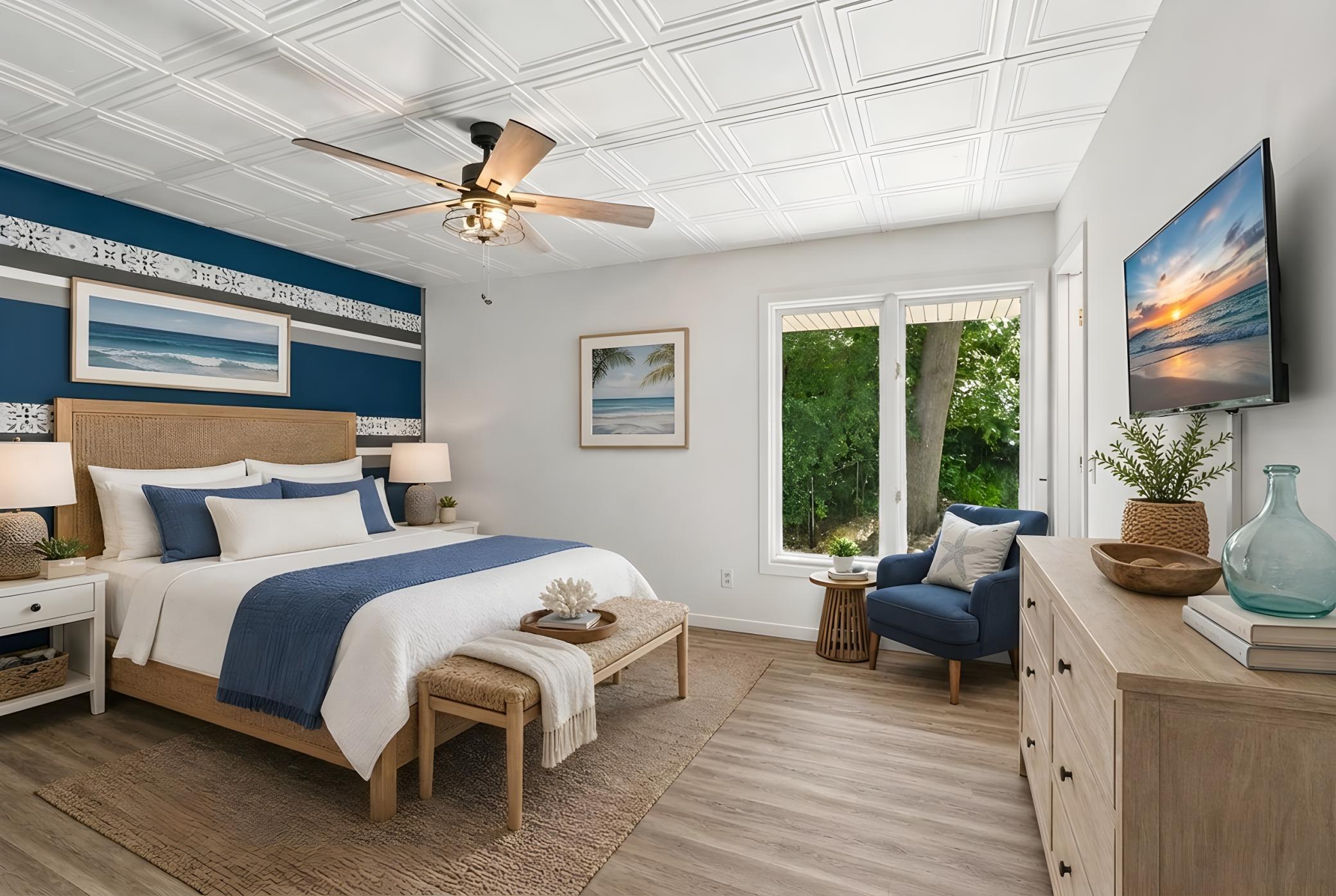 Primary bedroom - virtually staged