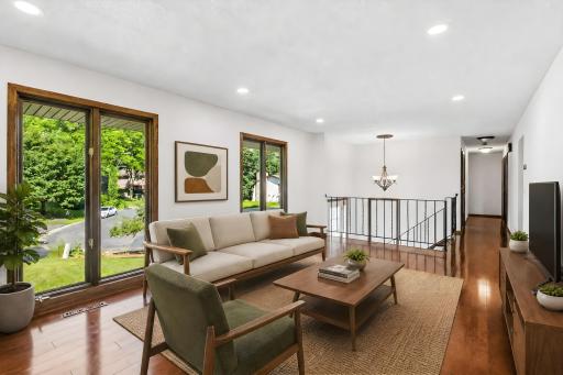 Living room - virtually staged