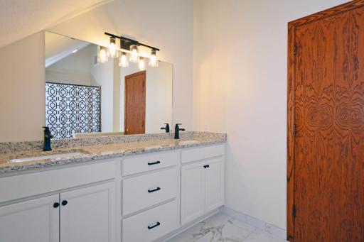 Renovated upper level bathroom