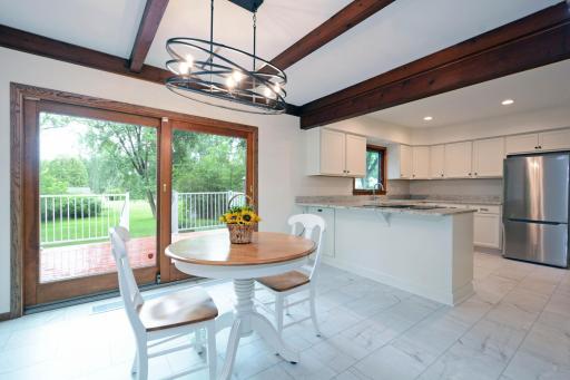 Open concept kitchen w/new flooring