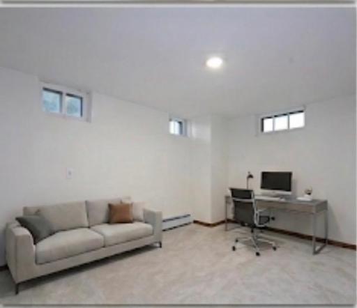 Lower level office-virtually staged