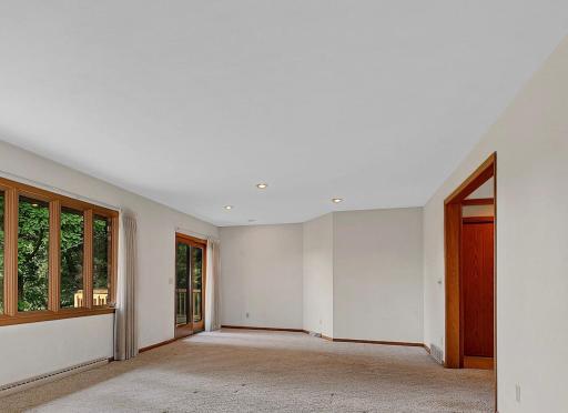 Patio Doors Lead to Deck - Space for Dining Table or Expanded Living Space
