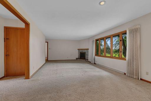 Expansive Living Room - Windows Offer a Beautiful View of Back Yard and Green Space