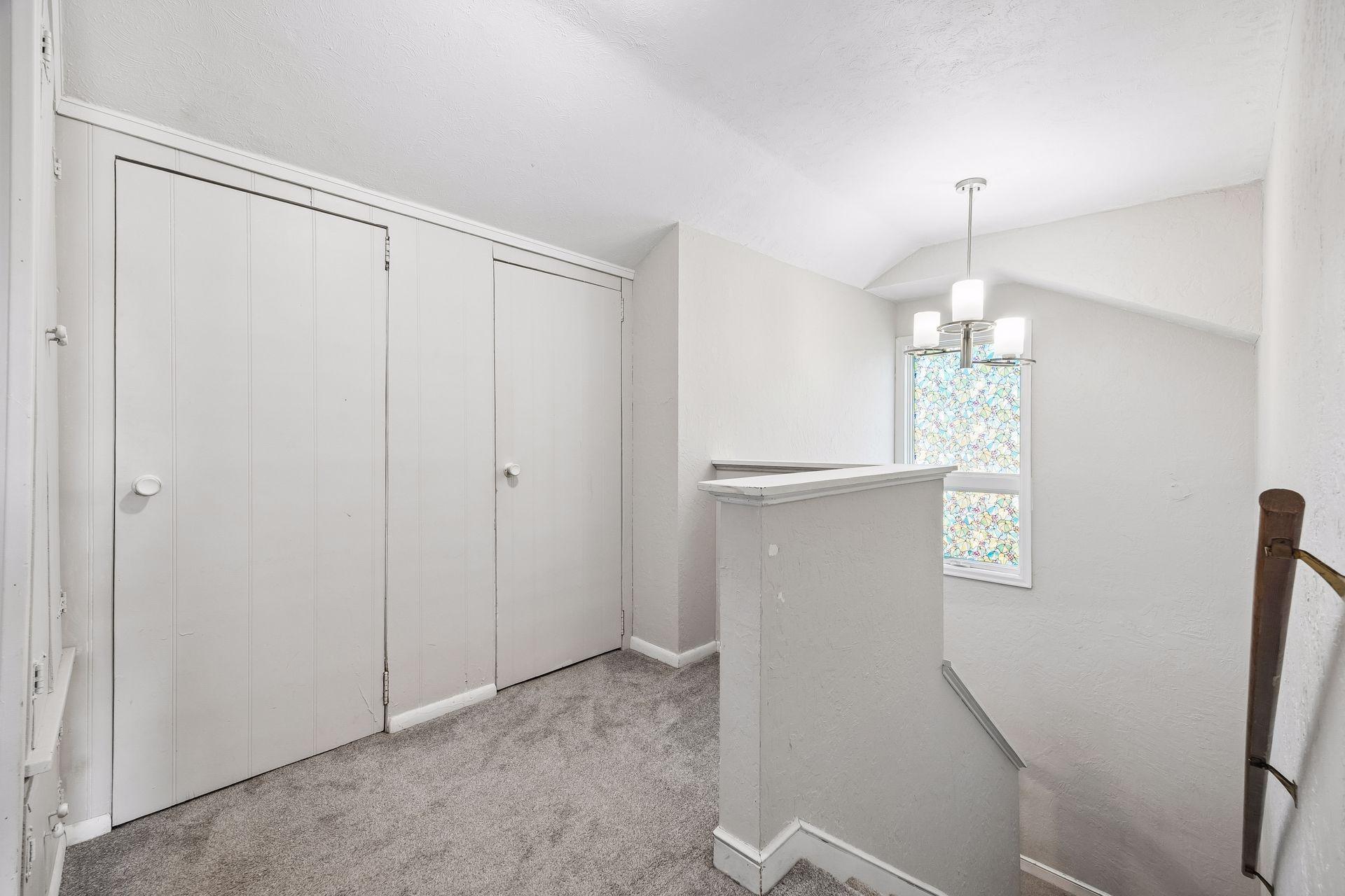 Thoughtful storage where it matters most. The upper-level landing features additional closet space, providing convenient storage for seasonal items, linens, and everyday essentials.