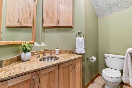 Lower level half bath