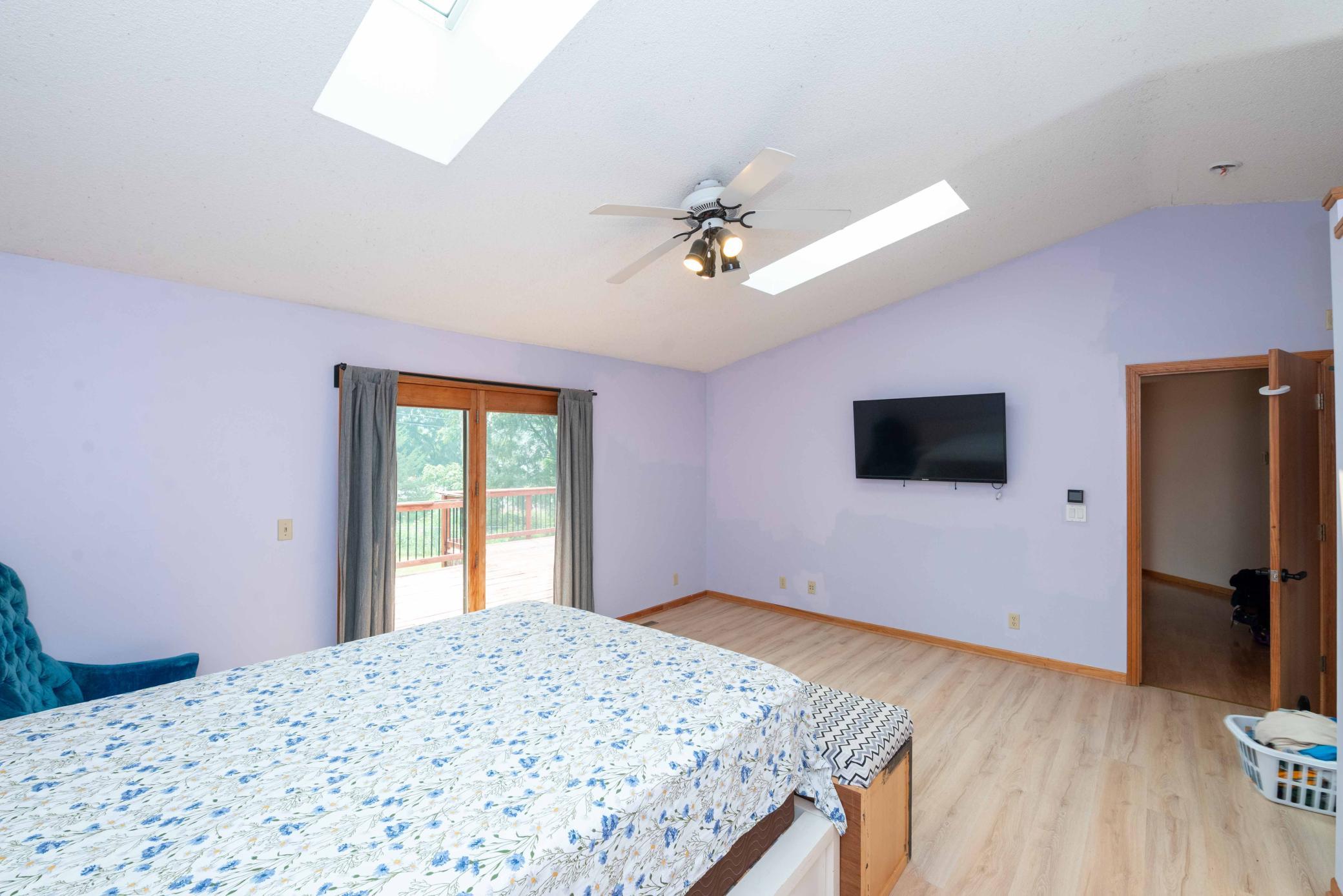 Primary with walkout to very large deck