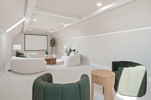 Lounge or movie night in the entertainment loft