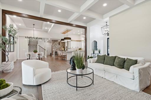 Stunning home that feels like a personal retreat with 12 foot ceilings and every detail designed for entertaining