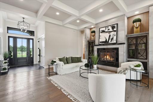 Enter into this stunning home that feels like a personal retreat with 12 foot ceilings and every detail designed for entertaining