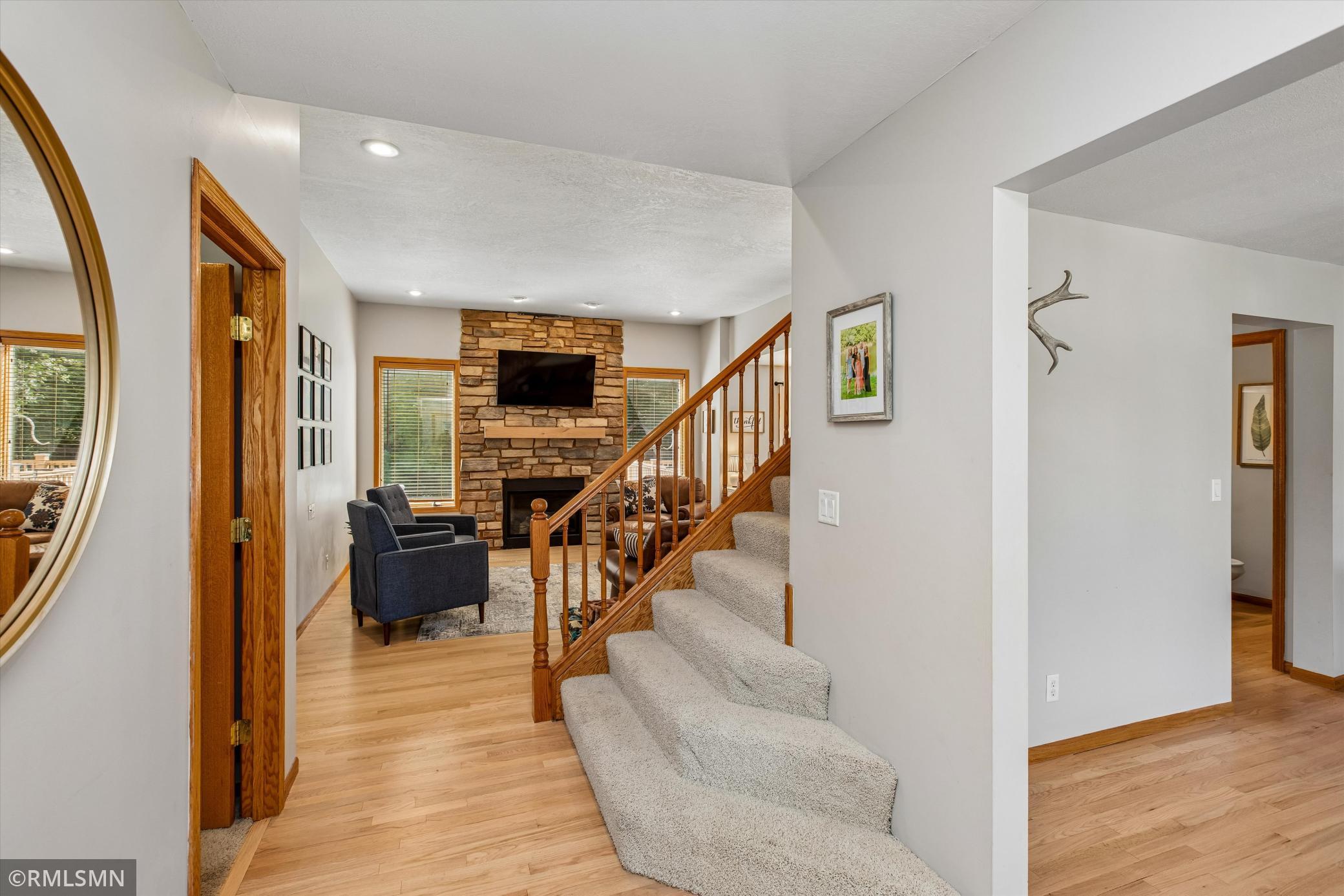 Stairway to the upper level