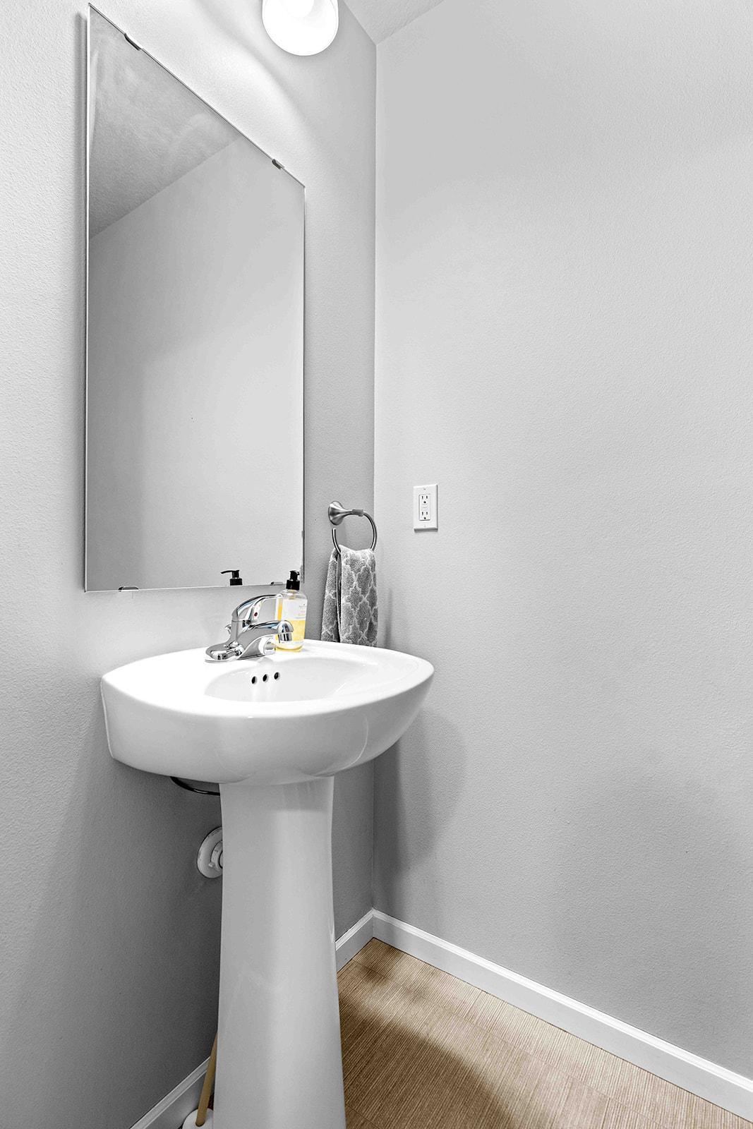 1/2 Bathroom near Garage Entry
